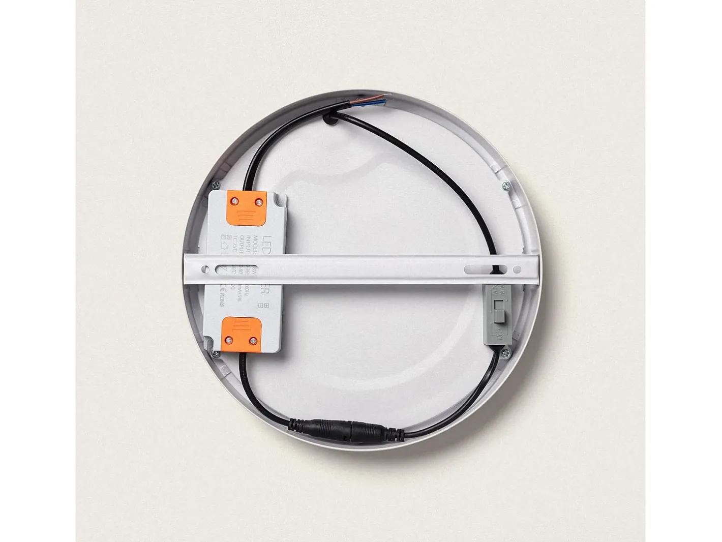 Ledkia Plafón-Plafón LED 18W Circular Superslim CCT Seleccionable Ø225 mm Seleccionable (Cálido-Neutro-Frío) Multicolor