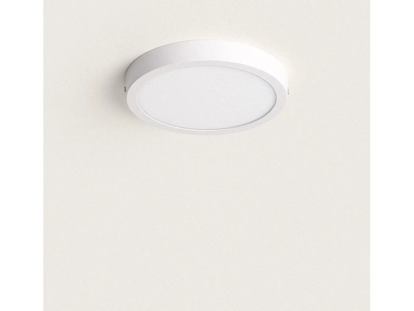 Ledkia Plafón-Plafón LED 18W Circular Superslim CCT Seleccionable Ø225 mm Seleccionable (Cálido-Neutro-Frío) Multicolor