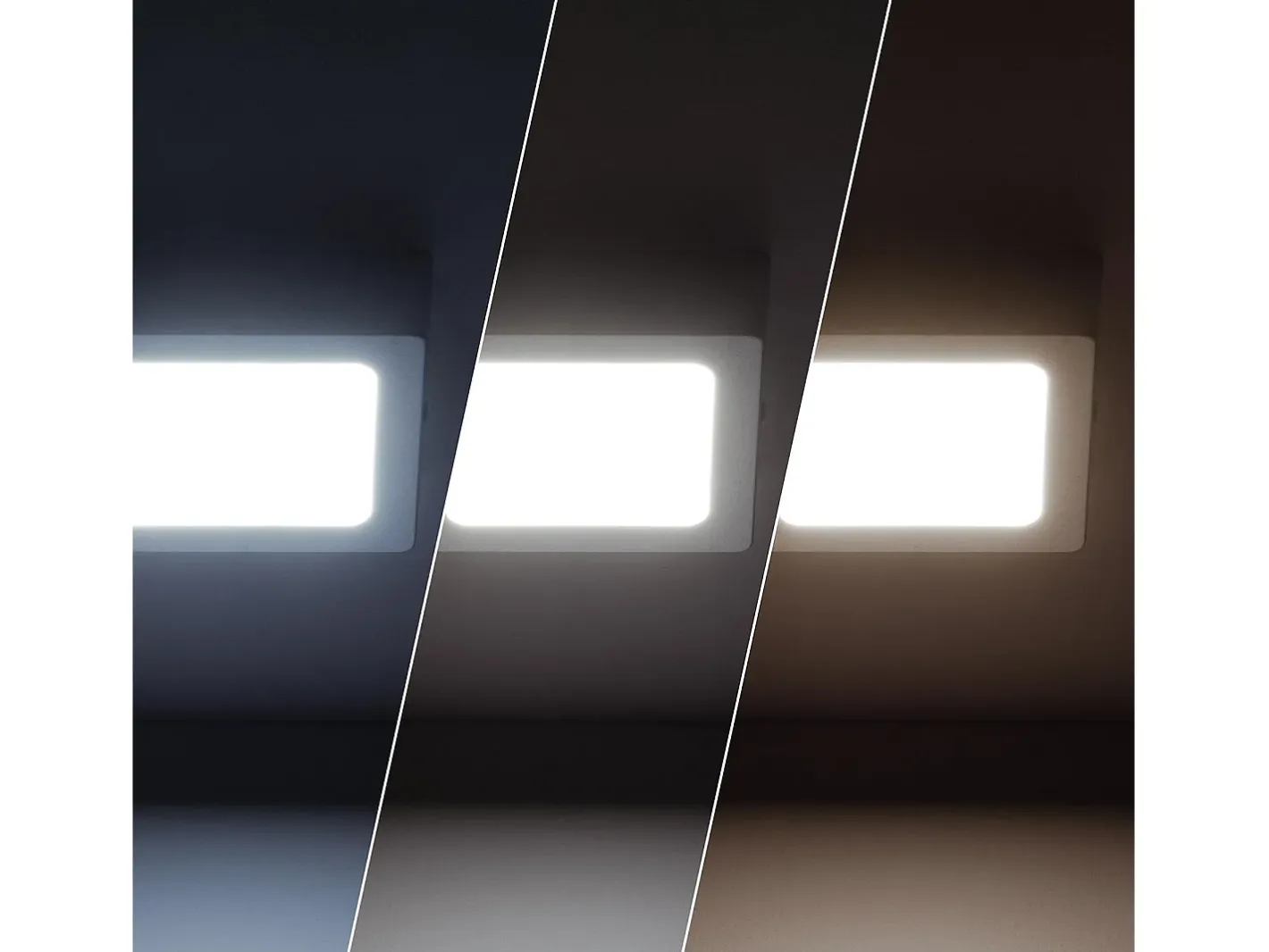 Ledkia Plafón LED 6W Cuadrado Aluminio 105x105 mm Slim CCT Seleccionable Galán SwitchDimm Gris Multicolor