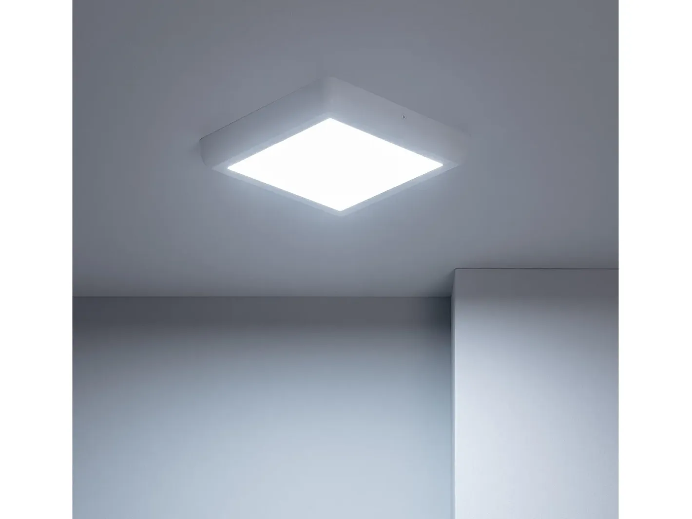 Ledkia Plafón LED 18W Cuadrado Metal 225x225 mm Design White 4000K Blanco Neutro Multicolor Sale