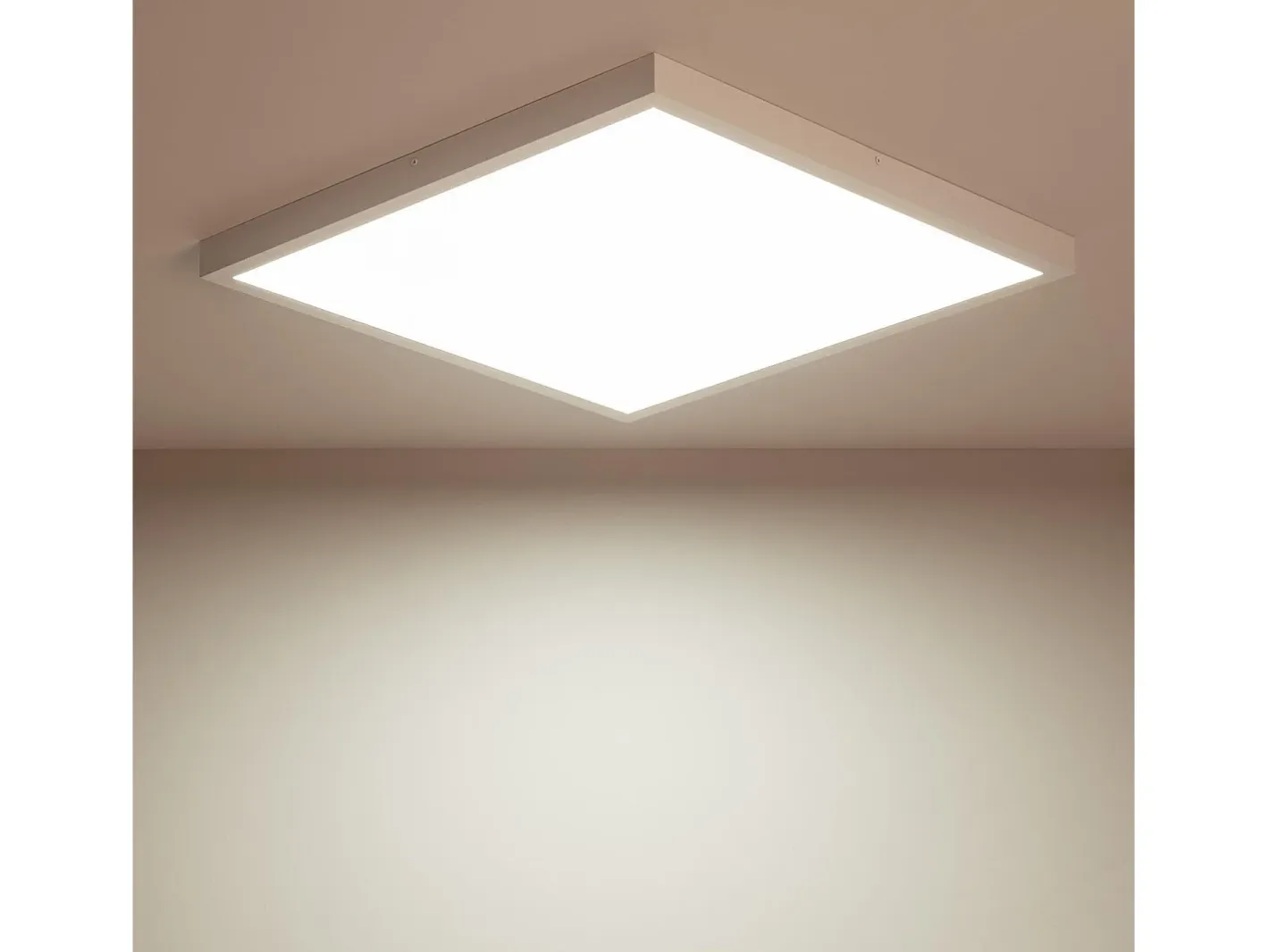 Ledkia Plafón LED 48W Cuadrado 600x600 mm 3000K Blanco Cálido Multicolor Outlet