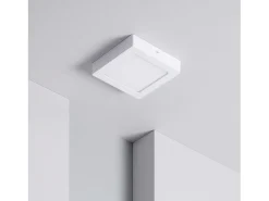 Ledkia Plafón-Plafón LED 12W Cuadrado 170x170 mm 4000K Blanco Neutro Multicolor