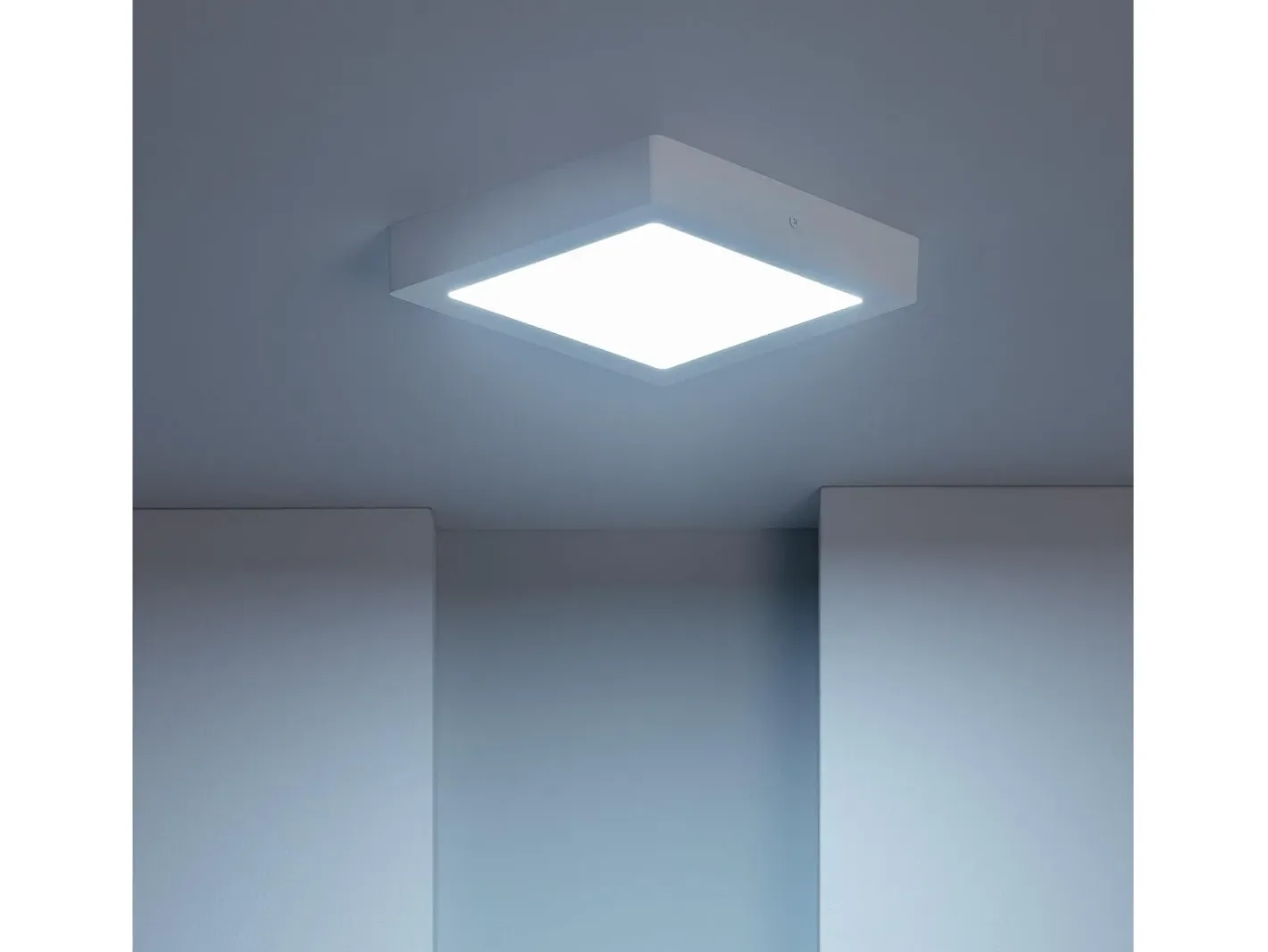 Online Ledkia Plafón LED 18W Cuadrado 225x225 mm 6000K Blanco Frío Multicolor