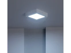 Ledkia Plafón LED 12W Cuadrado 170x170 mm 6000K Blanco Frío Multicolor New