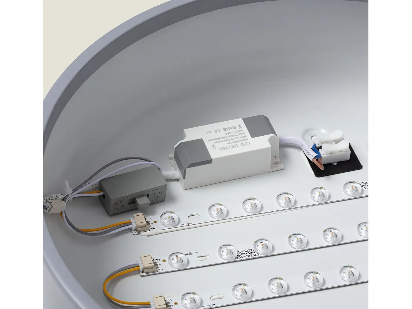 Ledkia Plafón LED 24W Metal Ø350 mm CCT Seleccionable Eyelight Oscuro Gris Outlet