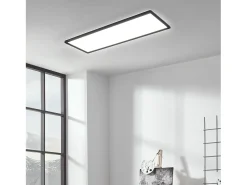 Ledkia Plafón LED 24W Rectangular SwitchCCT Seleccionable 580x200 mm Doble Cara Negro Seleccionable (Cálido-Neutro-Frío) Multicolor Outlet
