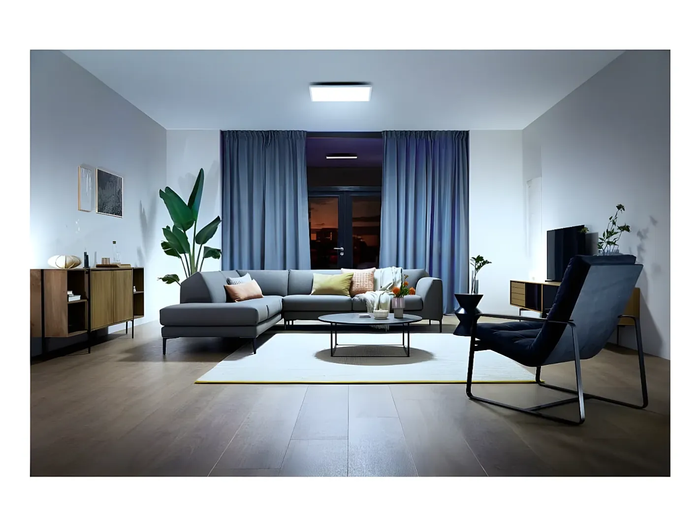 Ledkia Plafón LED White Ambiance 24.5W Cuadrado Hue Aurelle Blanco Clearance