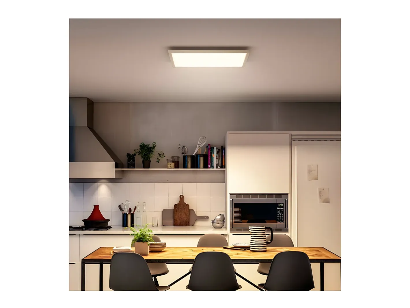 Ledkia Plafón LED White Ambiance 24.5W Cuadrado Hue Aurelle Blanco Clearance