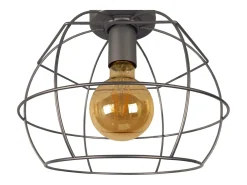 TOSEL Plafón ,metal,antracita,A28xD25xP25cm Gris antracita Discount