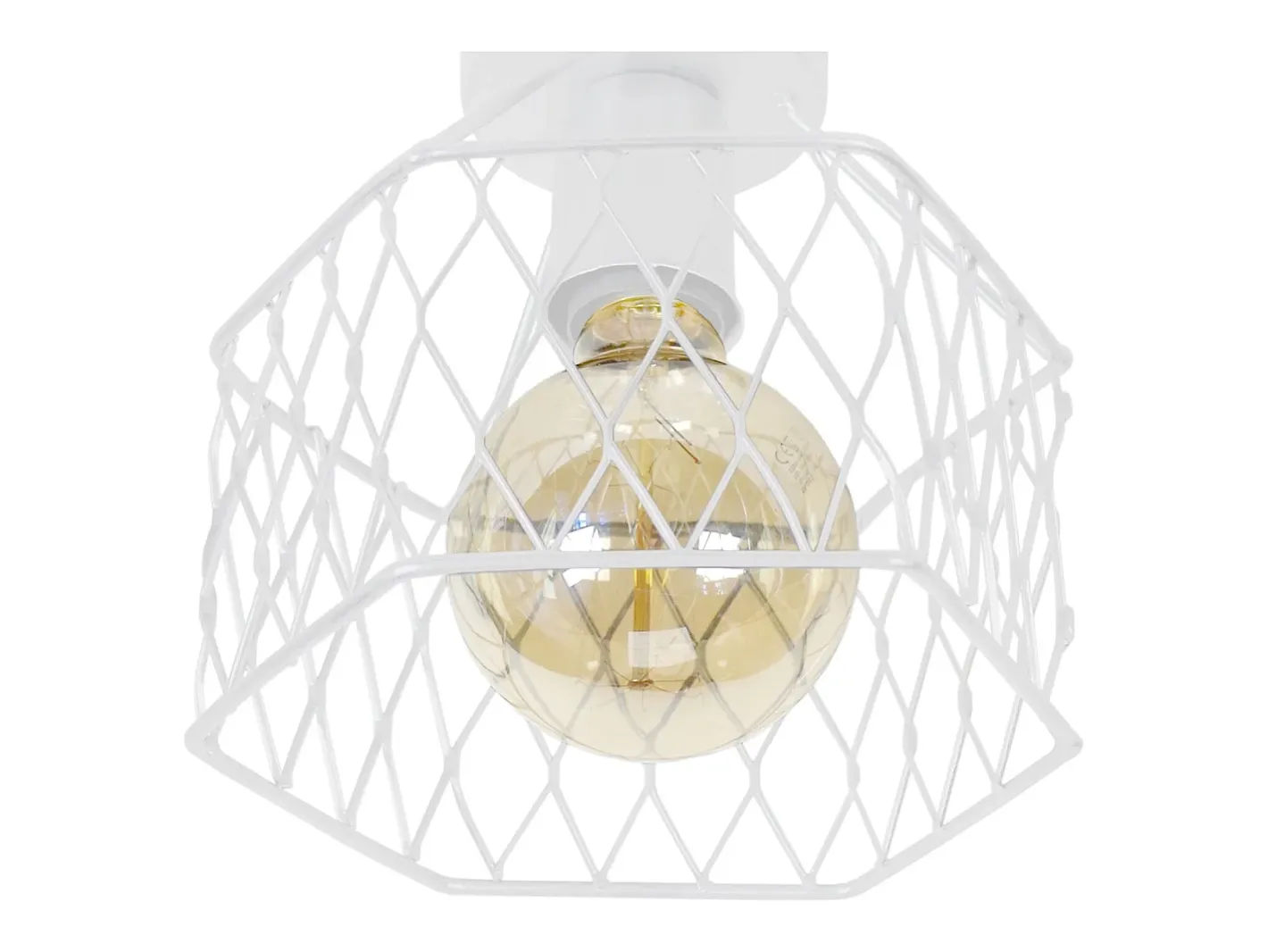 TOSEL Plafón ,metal,-,A17xD20xP20 cm Blanco Sale