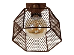 Clearance TOSEL Plafón ,metal,Bronce ,A17xD12,5xP12,5 cm Cobrizo