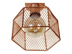 New TOSEL Plafón ,metal,Bronce ,A17xD20xP20cm Cobrizo