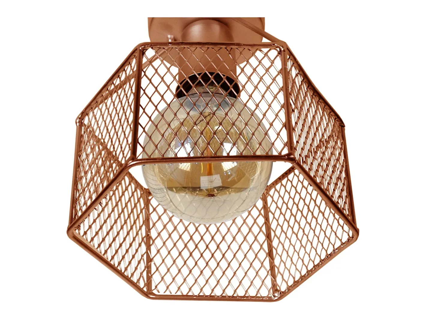 New TOSEL Plafón ,metal,Bronce ,A17xD20xP20cm Cobrizo