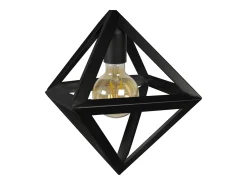 Clearance TOSEL Plafón ,metal, ,A32xD30xP30cm Negro