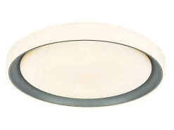 Online AKUNADECOR Plafon De La Serie Luanda 96w Gris Con Control Remoto De Blanco