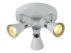 Hot AKUNADECOR Plafon Para Baño Modelo Maximo -cromo 3 Focos Blanco