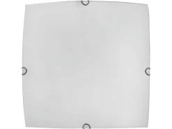 AKUNADECOR Plafón-Plafon Pequeño Cuadrado Ayla 1 Luz, Blanco
