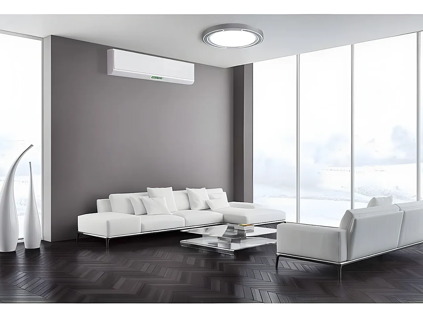 AKUNADECOR Plafón-Plafon 72w Asher Plata 3000-4000-6500k 5616lm 6x50x50cm Remoto+reg.int+memoria Plateado