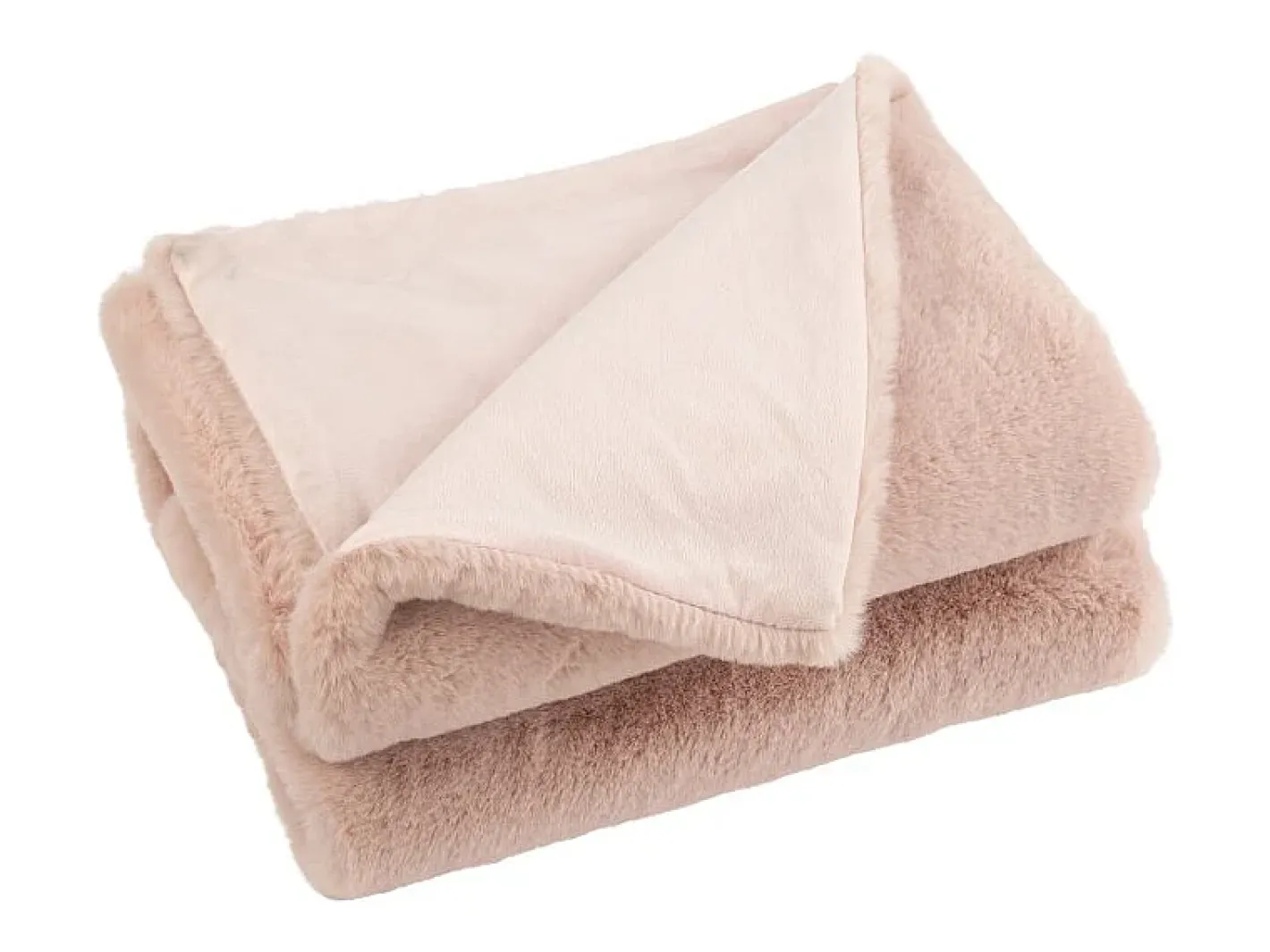 Online J-Line Plaid de poliéster claro de 180x130cm Rosa