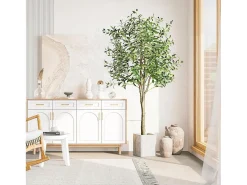 Online DripeX Planta artificial de oliva de 180 cm, decoración de plantas s falsas, removible, para el jardín de balcón de salón de dormitorio de la casa Verde