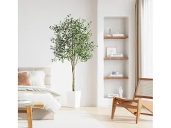 Online DripeX Planta artificial de oliva de 180 cm, decoración de plantas s falsas, removible, para el jardín de balcón de salón de dormitorio de la casa Verde
