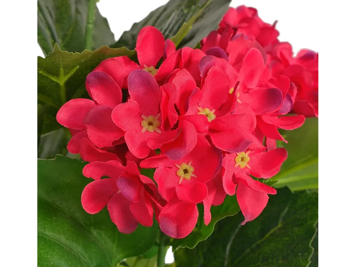 Planta artificial hortensia con macetero 60 cm roja ES502029 Rojo Best