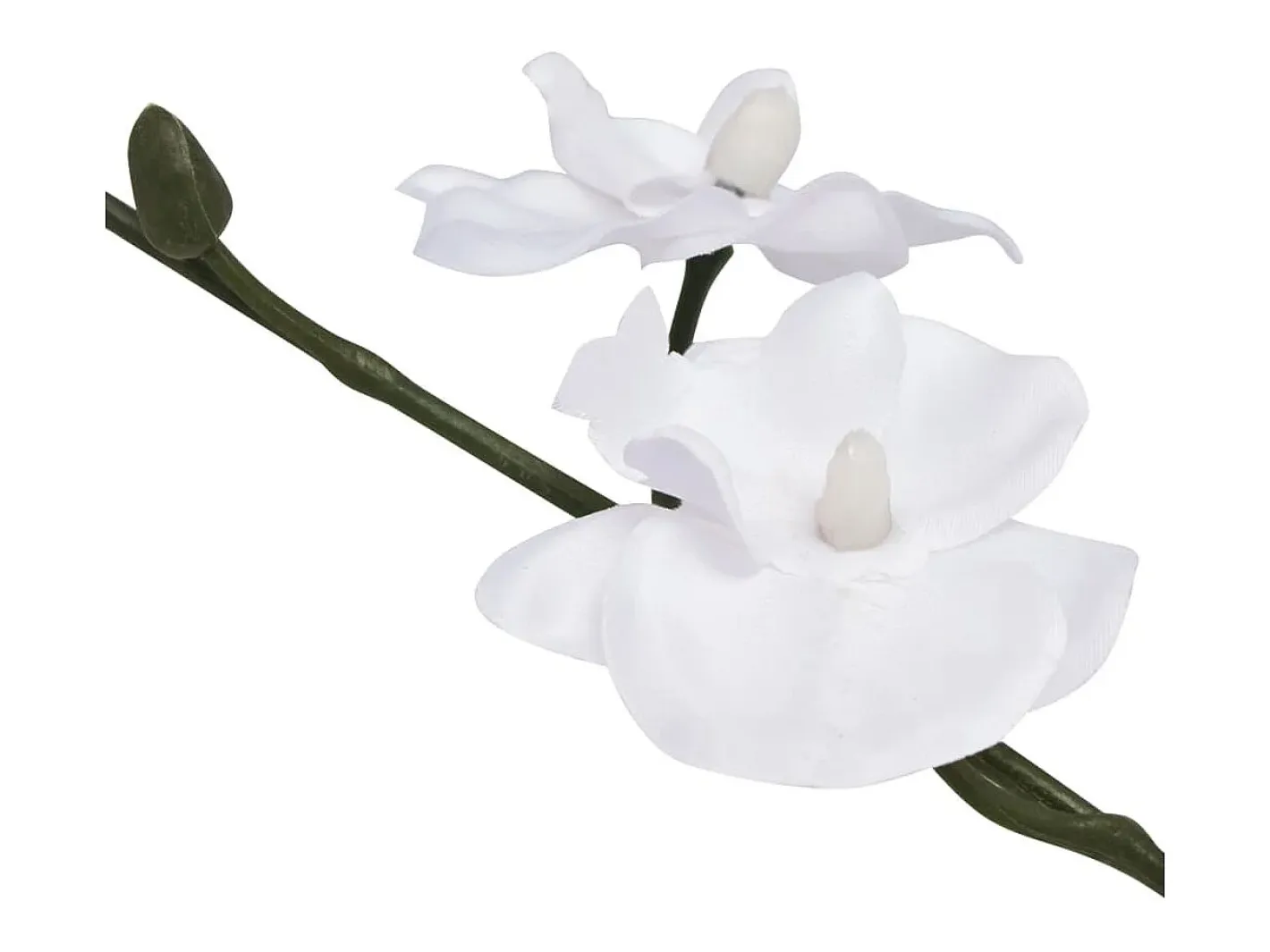 Planta artificial orquídea con macetero 30 cm blanca ES404292 Blanco Discount