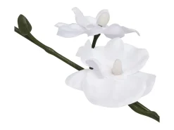 Planta artificial orquídea con macetero 30 cm blanca ES404292 Blanco Discount