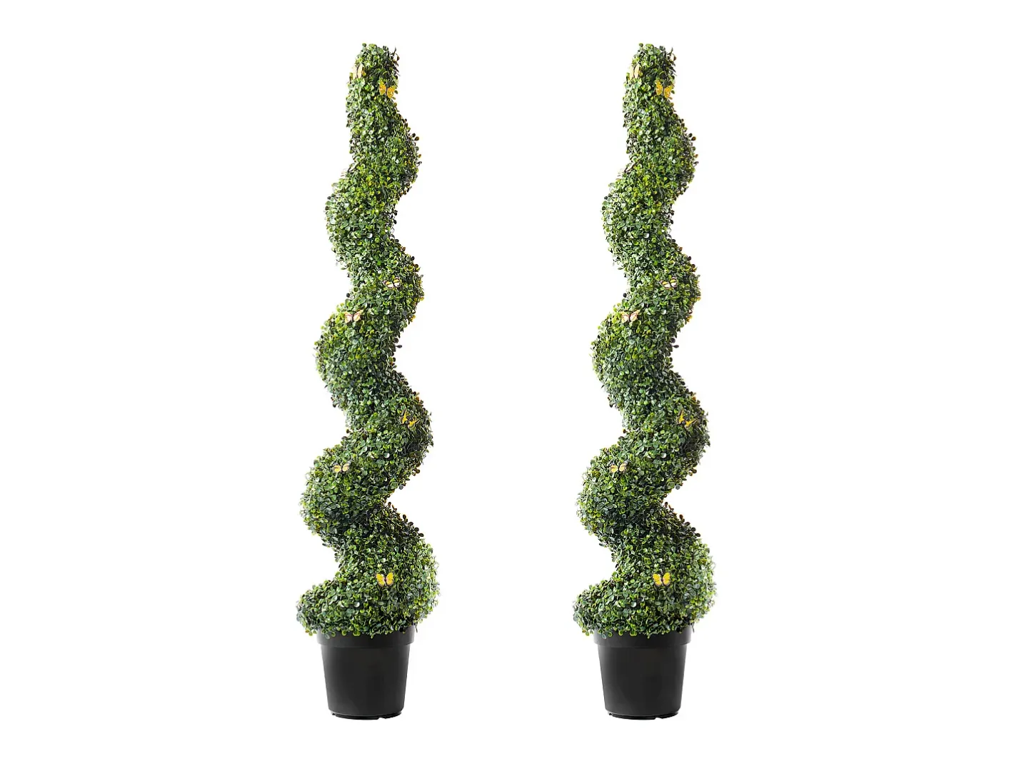 Planta Artificial, SucceBuy 150 cm Boj Artificial Topiario, Resistente a los Rayos UV, Decoraci贸n para el Hogar, 2 Unidades Verde New