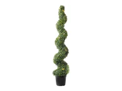 Planta Artificial, SucceBuy 150 cm Boj Artificial Topiario, Resistente a los Rayos UV, Decoraci贸n para el Hogar, 2 Unidades Verde New