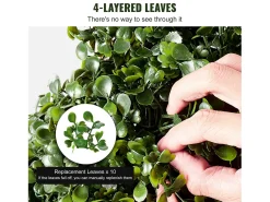 Planta Artificial, SucceBuy 150 cm Boj Artificial Topiario, Resistente a los Rayos UV, Decoraci贸n para el Hogar, 2 Unidades Verde New