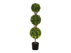 Sale Planta Artificial, SucceBuy Árbol Topiario Artificial de 120 cm, Planta Decorativa con Hojas Reemplazables Verde