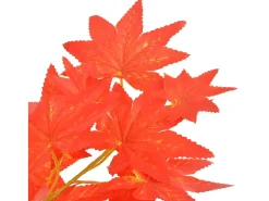 Clearance Planta de arce artificial con maceta roja de 120 cm Rojo