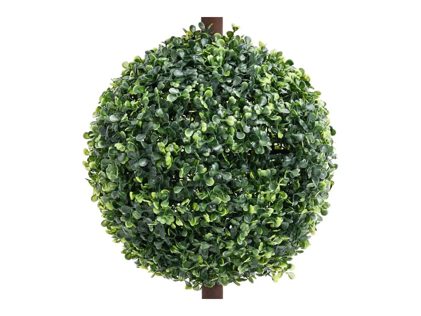 Planta Artificial-Planta de boj artificial con maceta en forma de bola 118 cm Verde
