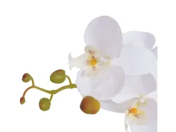 Planta de orquídea artificial con macetero blanca 75 cm ES824711 Blanco Outlet