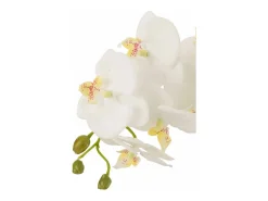 J-Line Planta de orquídea en textil de 32x32x75 cm Blanco Outlet