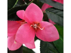 Planta Artificial-Planta de rododendro artificial con maceta de 155 cm, y rosa Verde
