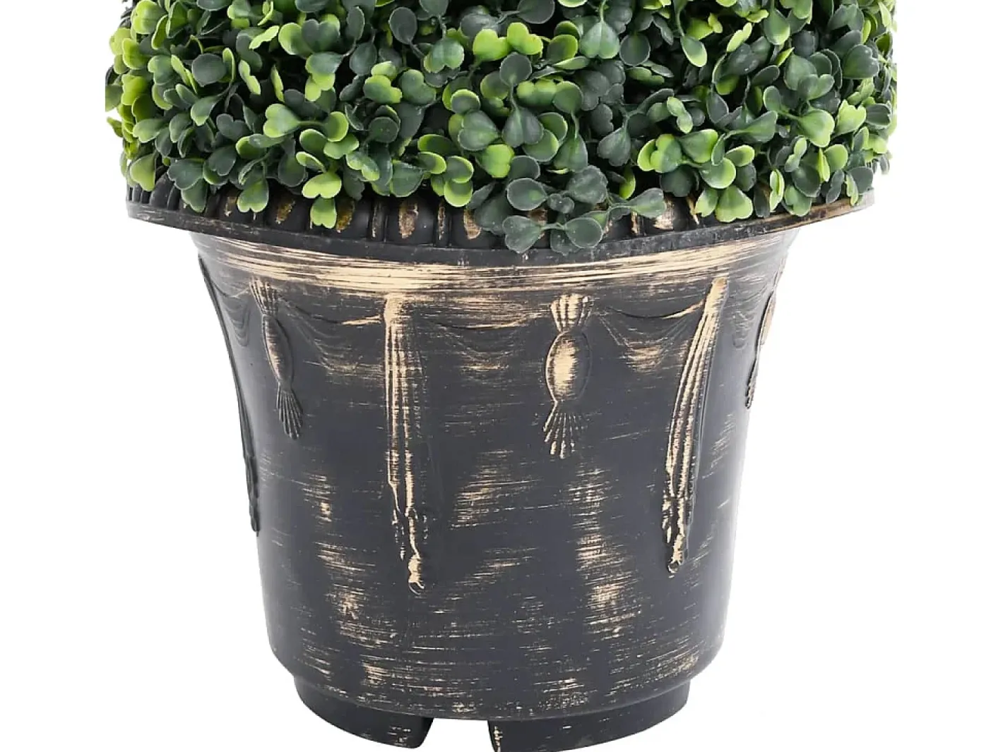 Planta Artificial-Planta espiral de Boj artificial con macetero 117 cm ES553278 Verde