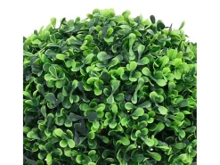 Plantas artificiales de boj (2 unidades, con macetas, bola , 37 cm) Verde Discount