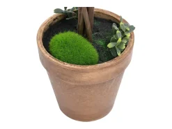 Plantas artificiales de boj (2 unidades, con macetas, bola , 33 cm) Verde Clearance