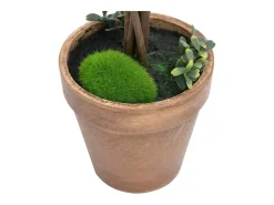 Plantas artificiales de boj (2 unidades, con macetas, bola , 41 cm) Verde
