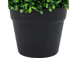 Hot Plantas de boj artificial 2 uds forma bola maceta 27 cm ES510725 Verde