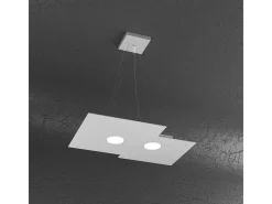 Plate Sospensione 2 Luci Grigio Gris Hot