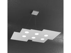 Plate Sospensione 6 Luci Grigio Gris Clearance