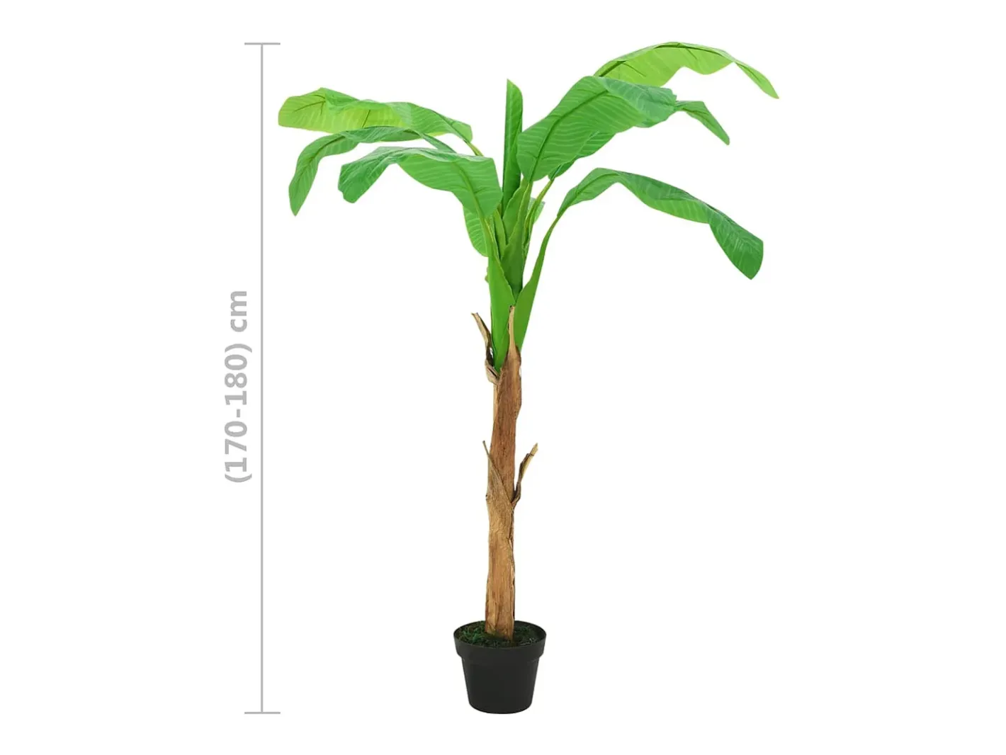 Planta Artificial-Plátano artificial con maceta 180 cm Verde