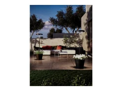 Poldina Reverso Solar L Sage - Lámpara de pie LED solar y recargable 11,7W - Lámpara de pie para exterior e interior H.156cm Verde New