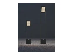 New POPA - Foco solar de 100 cm y 4000 K para jardín, Beneito Faure Negro