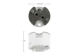 7H SEVENON Portalámparas de Silicona Liso G4 7hSevenOn Elec Blanco Hot