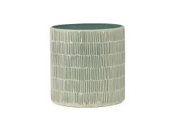 J-Line Portavelas con mosaicos de vidrio 16x16x16 cm Gris Discount