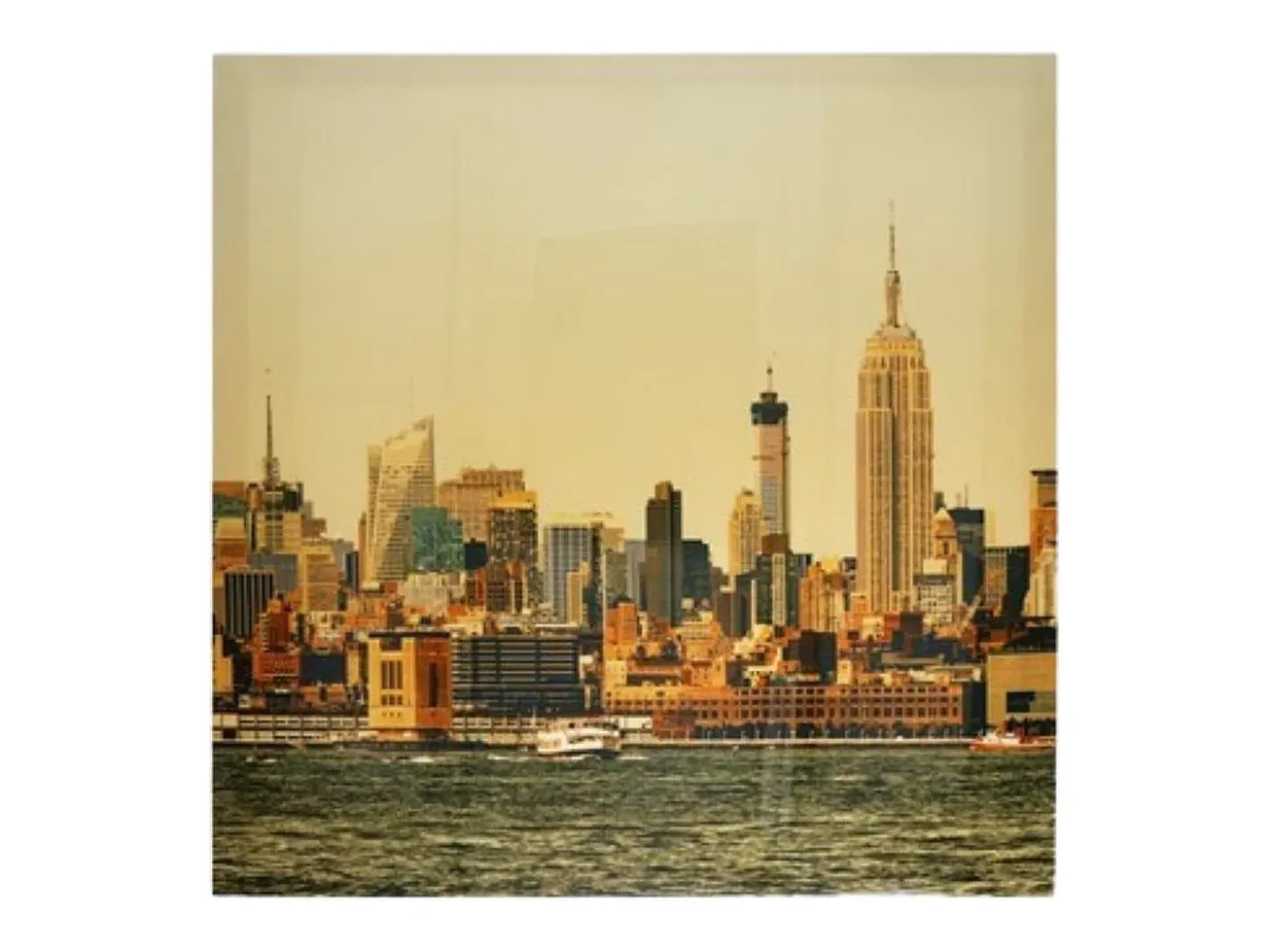Hot Print de paisaje ciudad decorativo New York 2 50x50 cm Transparente